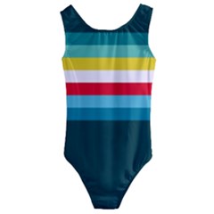 Sea Water Kids  Cut-out Back One Piece Swimsuit by tmsartbazaar