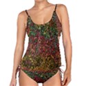 Stylish Fall Colors Camouflage Tankini Set View1