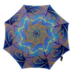 Infinity Painting Blue Hook Handle Umbrellas (large) by DinkovaArt