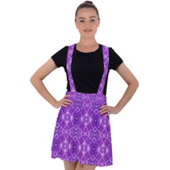 Geometric Galaxy Pattern Print Velvet Suspender Skater Skirt by dflcprintsclothing