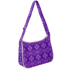 Geometric Galaxy Pattern Print Zip Up Shoulder Bag by dflcprintsclothing