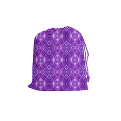 Geometric Galaxy Pattern Print Drawstring Pouch (medium) by dflcprintsclothing