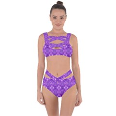 Geometric Galaxy Pattern Print Bandaged Up Bikini Set  by dflcprintsclothing