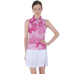 Camo Pink Women s Sleeveless Polo Tee by MooMoosMumma