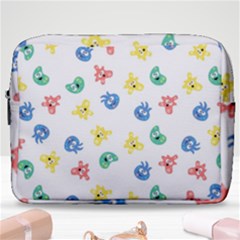 Cute Cartoon Germs Viruses Microbes Make Up Pouch (large) by SpinnyChairDesigns