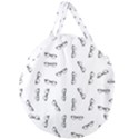 Geek Glasses With Eyes Giant Round Zipper Tote View1