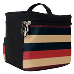 Seventies Stripes Make Up Travel Bag (small) by tmsartbazaar