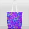 Fuchsia Magenta Abstract Art Full Print Rope Handle Tote (Small) View1