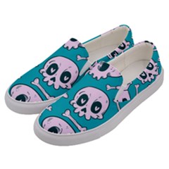 Skull Men s Canvas Slip Ons by Sobalvarro