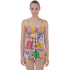 Cats And Fruits  Babydoll Tankini Set by Sobalvarro