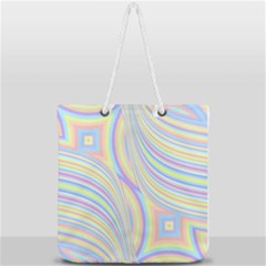 Pastel Color Stripes  Full Print Rope Handle Tote (large) by SpinnyChairDesigns