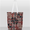 Auburn Grey and Tan Truchet Tiles Full Print Rope Handle Tote (Small) View2