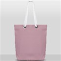 True Mauve Color Full Print Rope Handle Tote (Small) View1