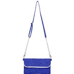 Cobalt Blue Color Texture Mini Crossbody Handbag by SpinnyChairDesigns