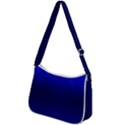 Cobalt Blue Gradient Ombre Color Zip Up Shoulder Bag View2