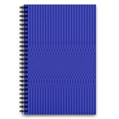 Cobalt Blue Color Stripes 5 5  X 8 5  Notebook by SpinnyChairDesigns