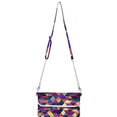 Colorful Geometric  Mini Crossbody Handbag by SpinnyChairDesigns