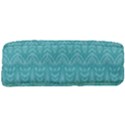 Boho Teal Pattern Full Print Rope Handle Tote (Large) View3