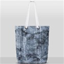 Faded Blue Texture Full Print Rope Handle Tote (Small) View1