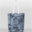 Faded Blue Texture Full Print Rope Handle Tote (Small) View2