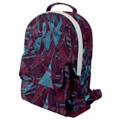 Boho Teal Wine Mosaic Flap Pocket Backpack (small) by SpinnyChairDesigns
