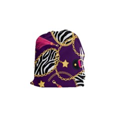 Chain Pattern  Drawstring Pouch (small) by designsbymallika