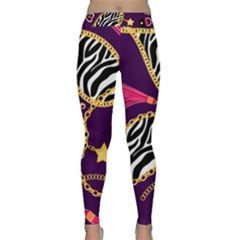 Chain Pattern  Classic Yoga Leggings by designsbymallika