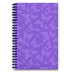 Violet Purple Butterfly Print 5 5  X 8 5  Notebook by SpinnyChairDesigns