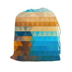 Mosaic  Drawstring Pouch (2xl) by Sobalvarro