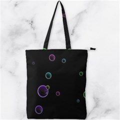 Bubble In Dark Double Zip Up Tote Bag by Sabelacarlos