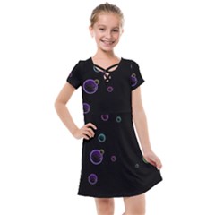 Bubble In Dark Kids  Cross Web Dress by Sabelacarlos