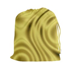 Golden Wave  Drawstring Pouch (2xl) by Sabelacarlos