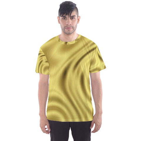 Golden Wave  Men s Sport Mesh Tee by Sabelacarlos