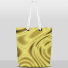 Golden Wave Full Print Rope Handle Tote (small) by Sabelacarlos