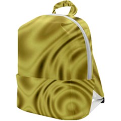 Golden Wave Zip Up Backpack by Sabelacarlos