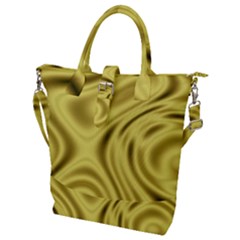 Golden Wave Buckle Top Tote Bag by Sabelacarlos