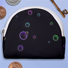 Bubble In Dark Horseshoe Style Canvas Pouch by Sabelacarlos