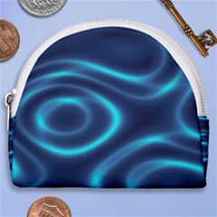 Blue Wavy Horseshoe Style Canvas Pouch by Sabelacarlos