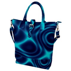 Blue Wave 2 Buckle Top Tote Bag by Sabelacarlos