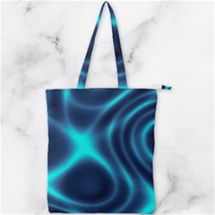 Blue Wave 2 Double Zip Up Tote Bag by Sabelacarlos