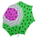 Dots and lines, mixed shapes pattern, colorful abstract design Hook Handle Umbrellas (Small) View2