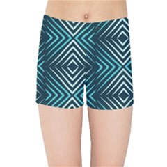 Blue Motif Design Kids  Sports Shorts by tmsartbazaar