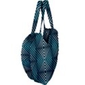 Blue Motif Design Giant Heart Shaped Tote View4