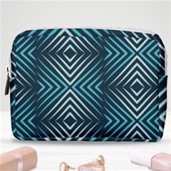 Blue Motif Design Make Up Pouch (medium) by tmsartbazaar