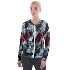 Flamelet Velour Zip Up Jacket by Sparkle