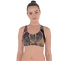 Fractal Geometry Cross String Back Sports Bra View1