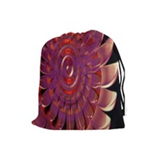 Chakra Flower Drawstring Pouch (large) by Sparkle