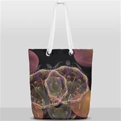 Fractal Geometry Full Print Rope Handle Tote (small) by Sparkle