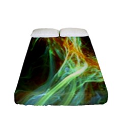 Abstract Illusion Fitted Sheet (full/ Double Size) by Sparkle