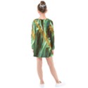 Abstract Illusion Kids  Long Sleeve Dress View2
